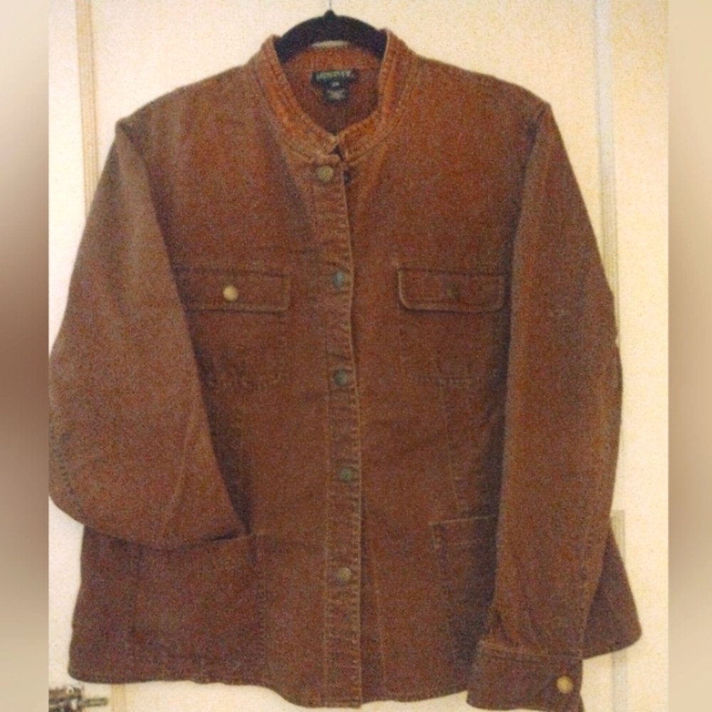 Brown denim jacket size 2X